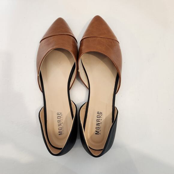 Monroe & Main Brown and Black Flats - Picture 8 of 12